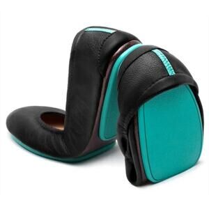 Tieks Matte Black Flats Women's Size 7 Excellent Pre Owned Condition, Like New